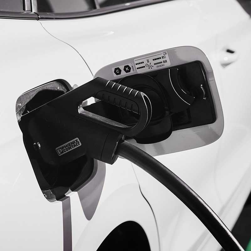 Image of a car charging